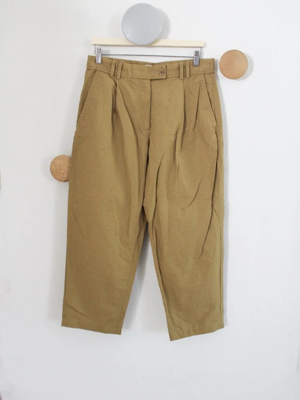 COS Pleated Linen Trousers Size EUR 38